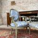 Pair of armchairs medallion in lacquered wood style louis xvi xix eme century