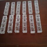 12 lead crystal knife holders