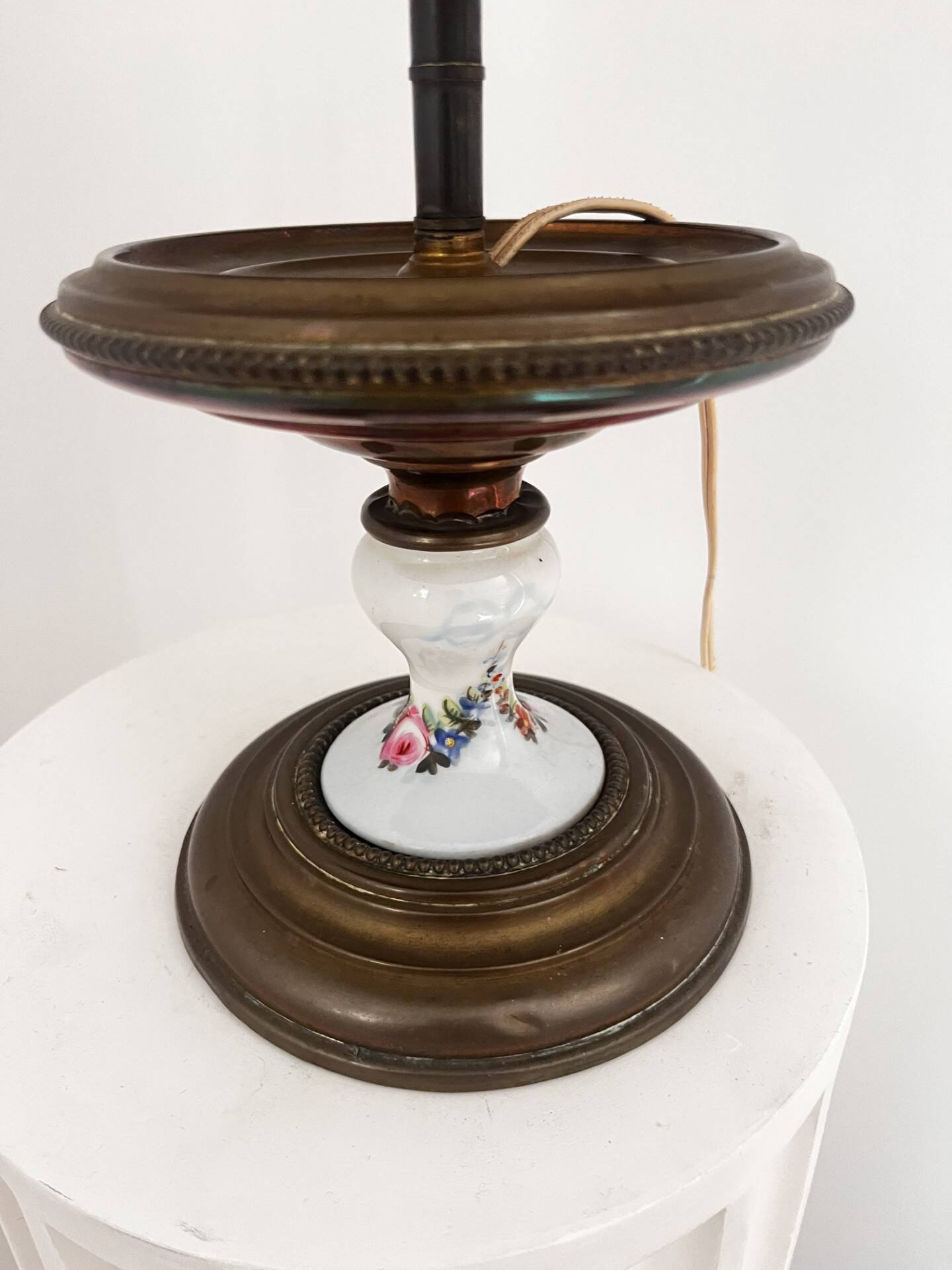 Brass and ceramic lamp