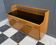 buffet bas avec plateau en verre noir années 1960