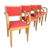 Lot de 4 fauteuils bridge
