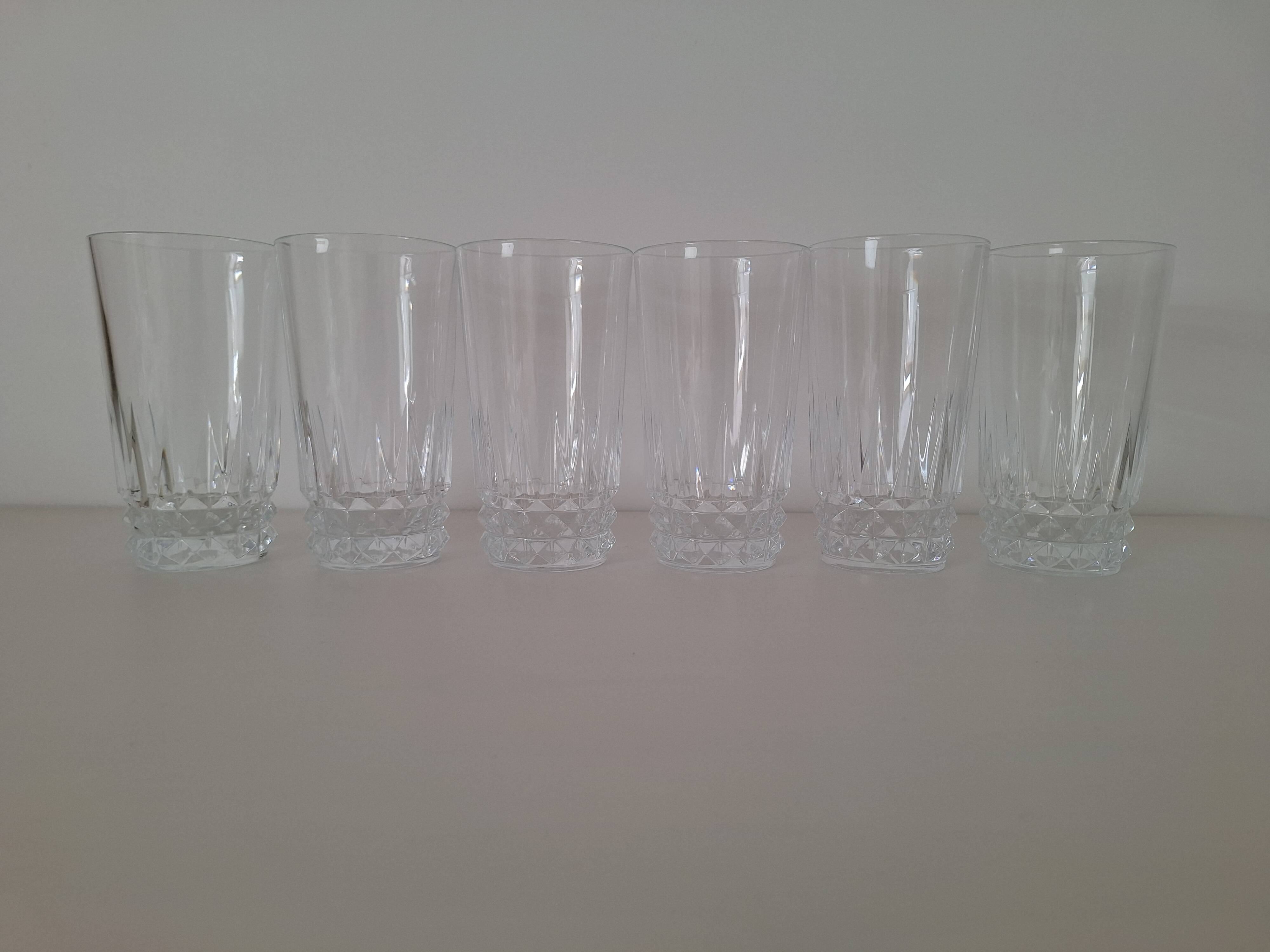 Verres à eau ou apéritif en cristal