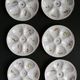 6 oyster plates fine porcelain Lourioux Foëcy