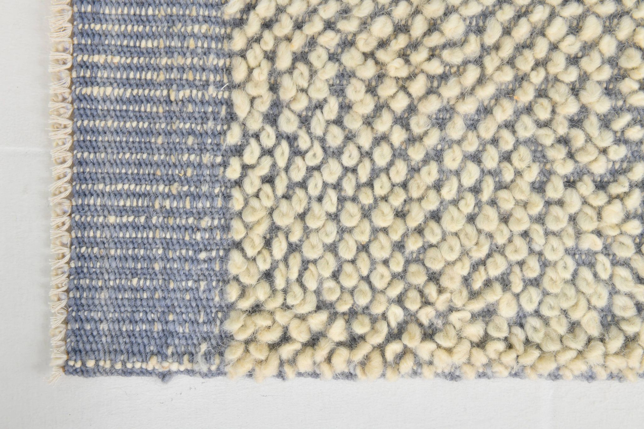 8x10 Blue & Beige Large Vintage Kilim Rug, 250x298Cm