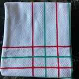 White tablecloth in cotton / vintage linen dimension: height 220cm- width -125cm-