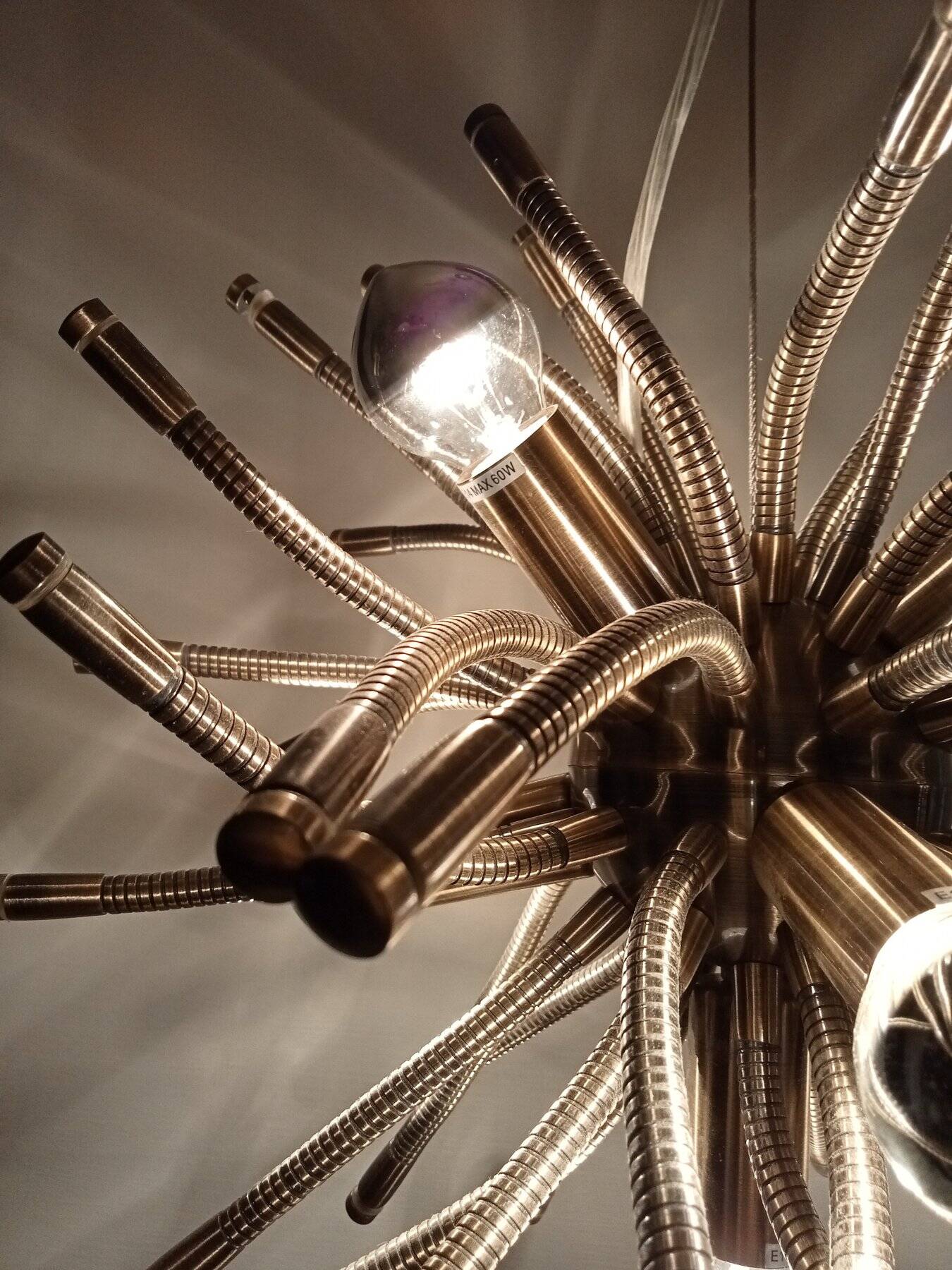 Vintage Pendant Lamp • Sputnik • Post Space Age • 1980