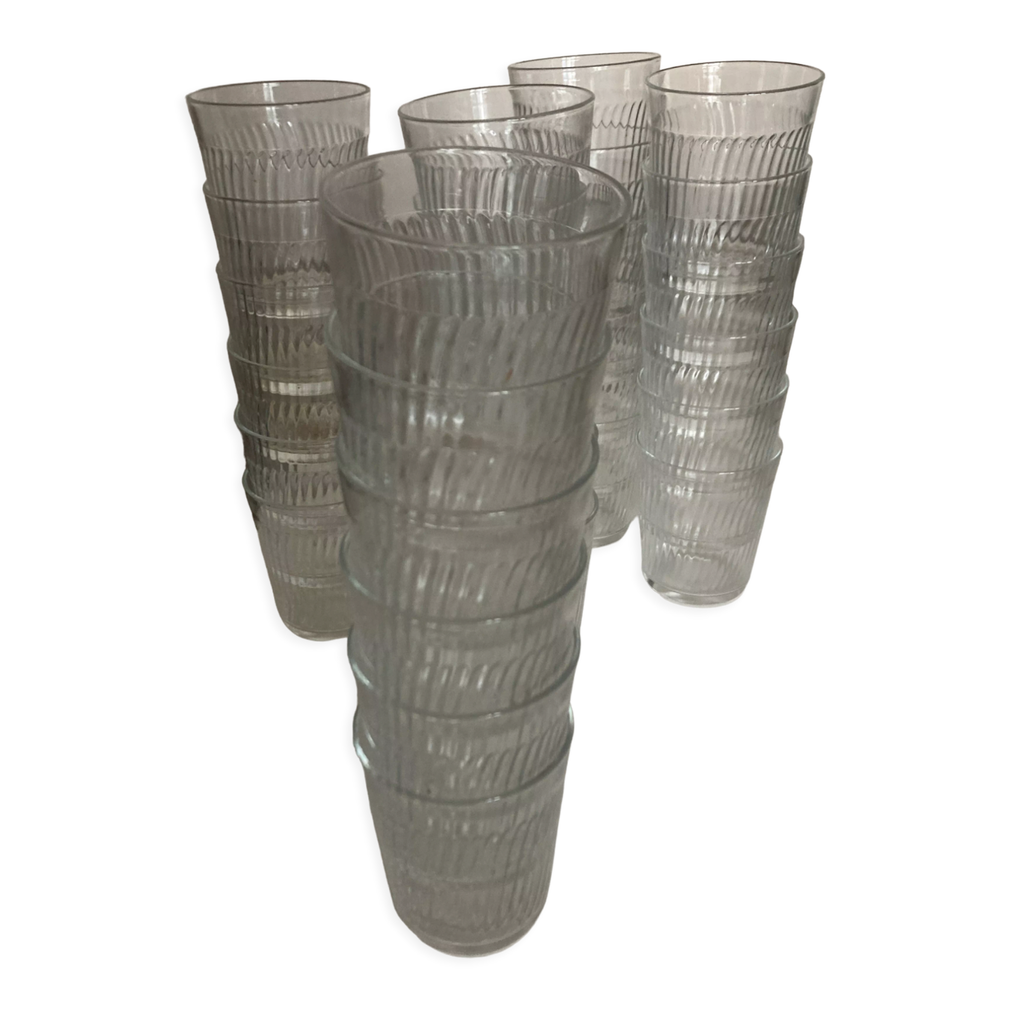 Produit Pop up Noel 22 Set de 6 verres 1960 en verre recuit