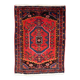 Vintage 1930s Persian Hamadan rug, geometric medallion, 105cm x 143cm (3'5" x 4'8") - 1C1276