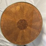 Old pedestal table style Louis XVI marquetry late nineteenth