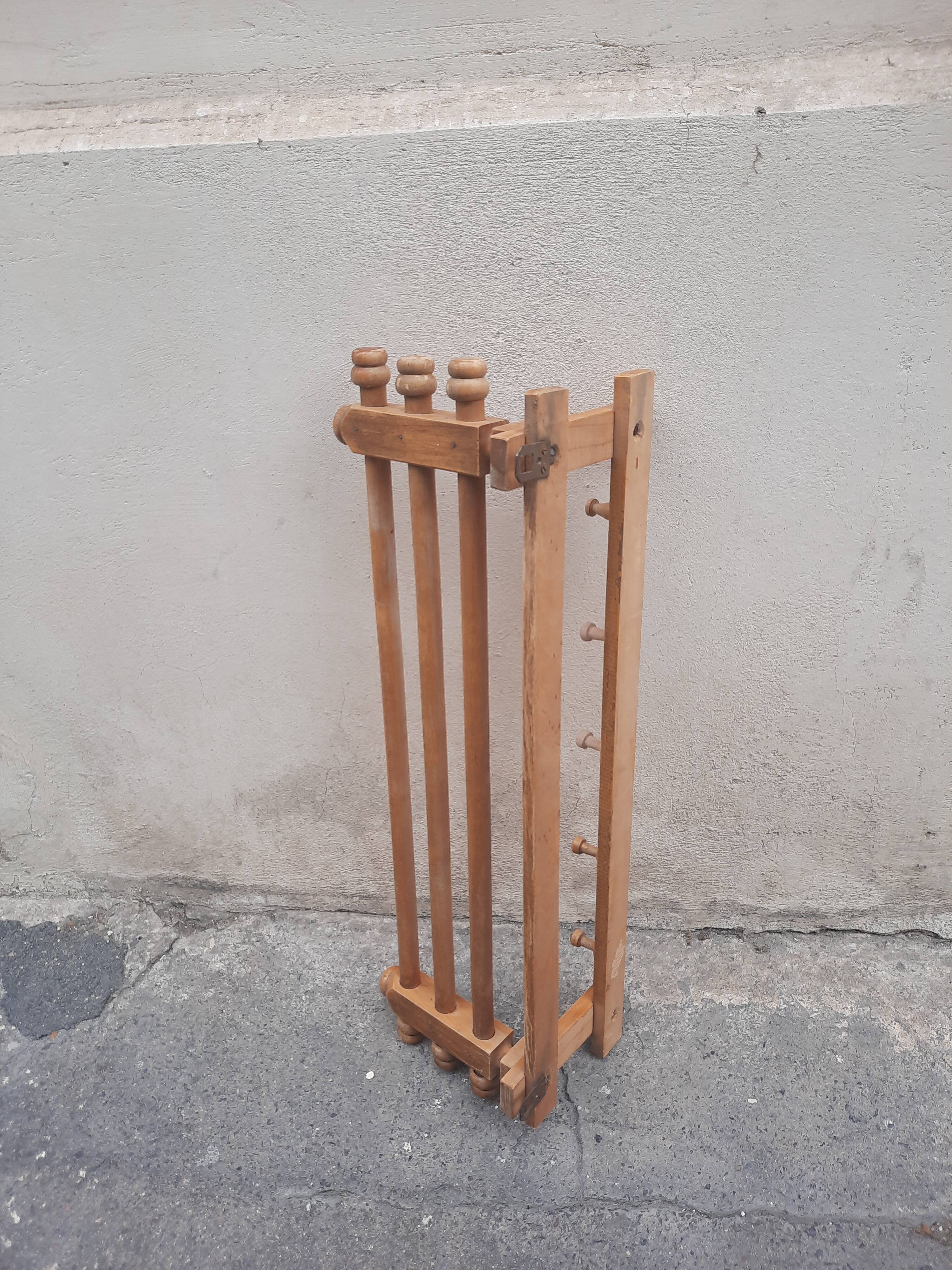Wooden coat rack