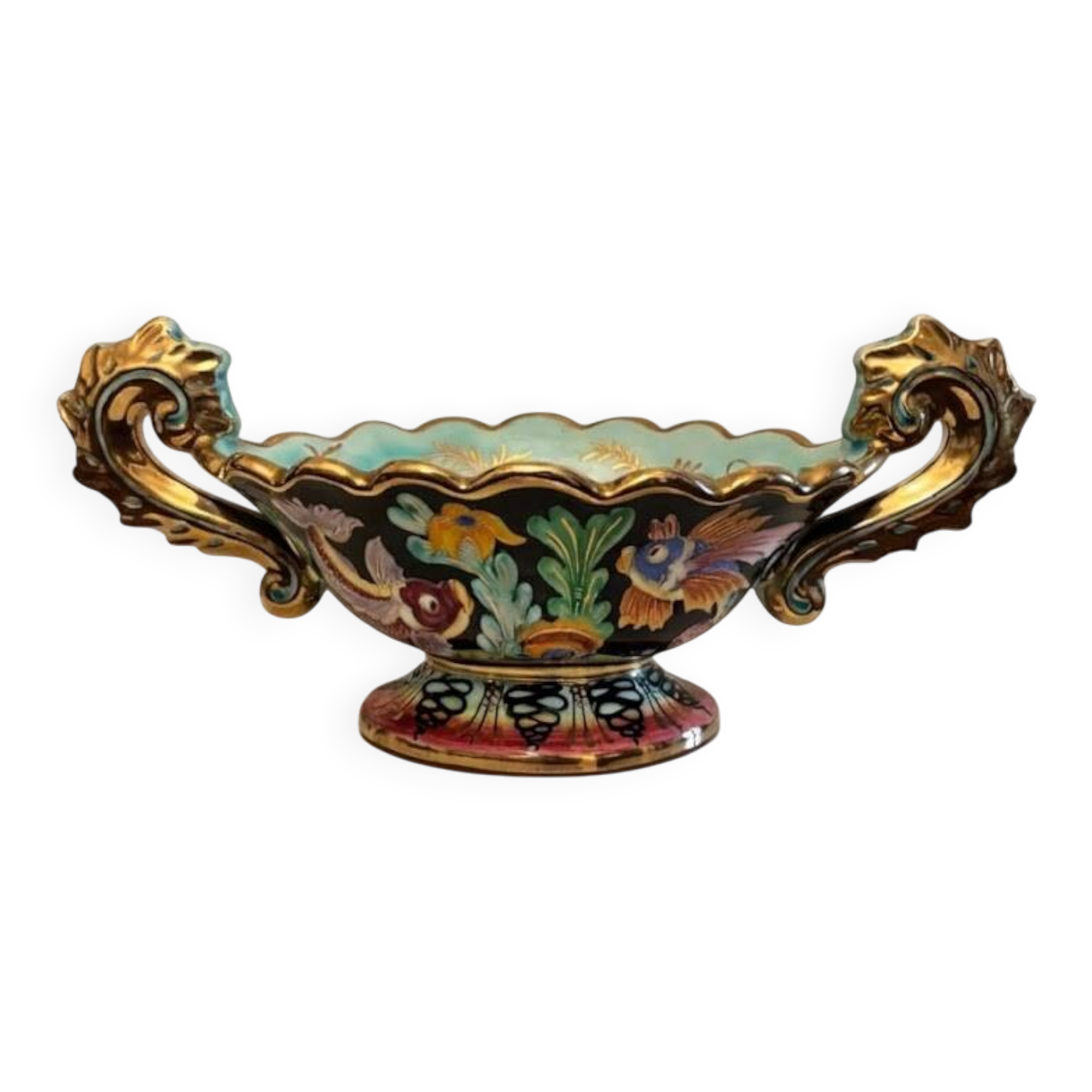 Large vintage ceramic bowl / centrepiece - Cerdazur Monaco