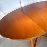 Scandinavian vintage extendable round table