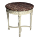 Table de café guéridon en marbre rouge du 19ème siècle