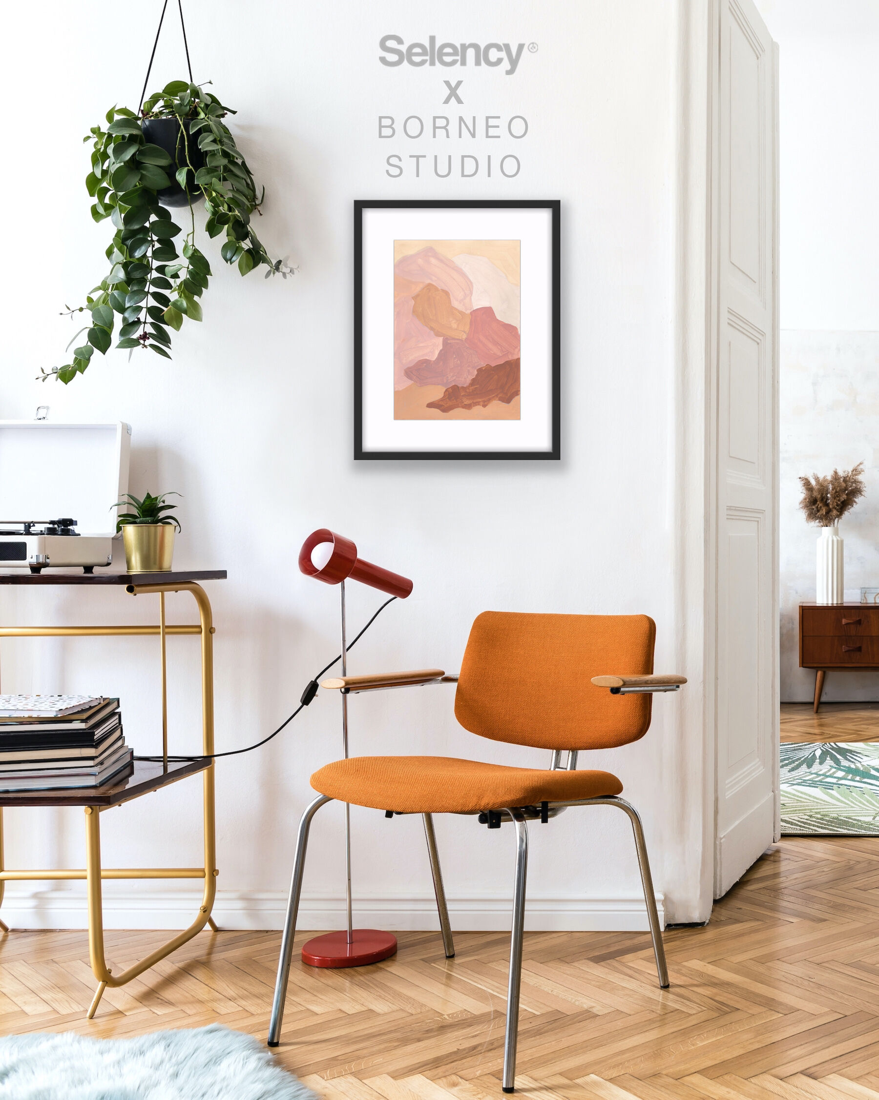 Abstract print 'Palecloud' by Borneo Studio A3