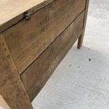 Renovated vintage oak baker's kneading trough
