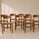 Set of 8 J39 "Folkestolen" chairs by Børge Mogensen, Denmark