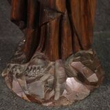 19th century religious wooden sculpture Madonna