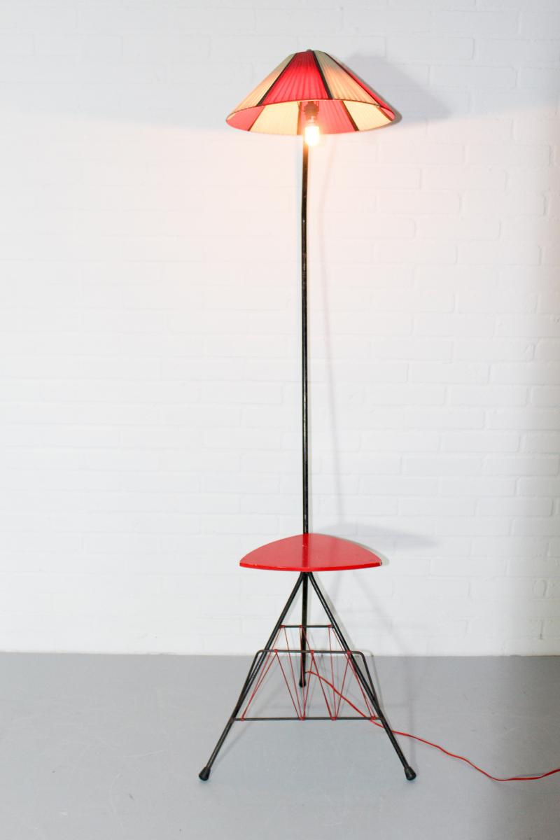 Vintage French Table Tripod Lamp, 1950