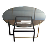 50s coffee table, asymmetrical design