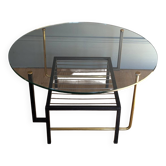 50s coffee table, asymmetrical design