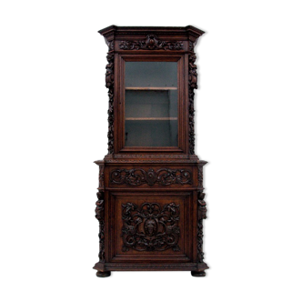 Carved cupboard, France, circa 1880.