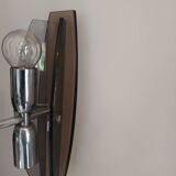 Veca style design pendant chandelier smoked glass 1960 6 lights