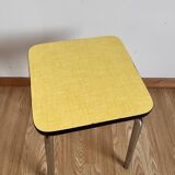 Yellow Formica stool