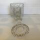 Antique moulded glass candlestick
