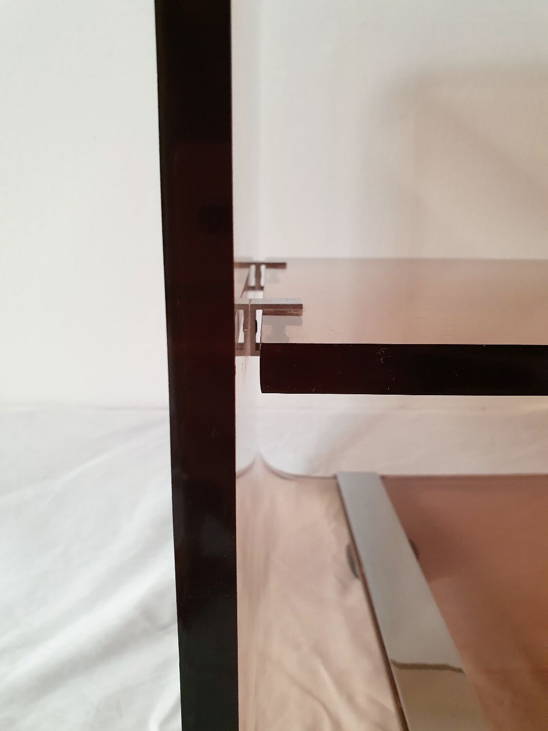 Smoked plexi furniture Michel Dumas