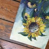 Peinture tournesol nature morte