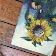 Peinture tournesol nature morte