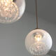 Vintage Murano Glass & Brass Pendant Lamp