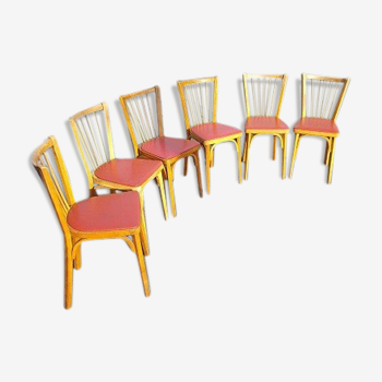 Suite de 6 chaises Bauman