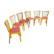 Suite de 6 chaises Bauman