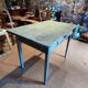 Farmhouse table green patina