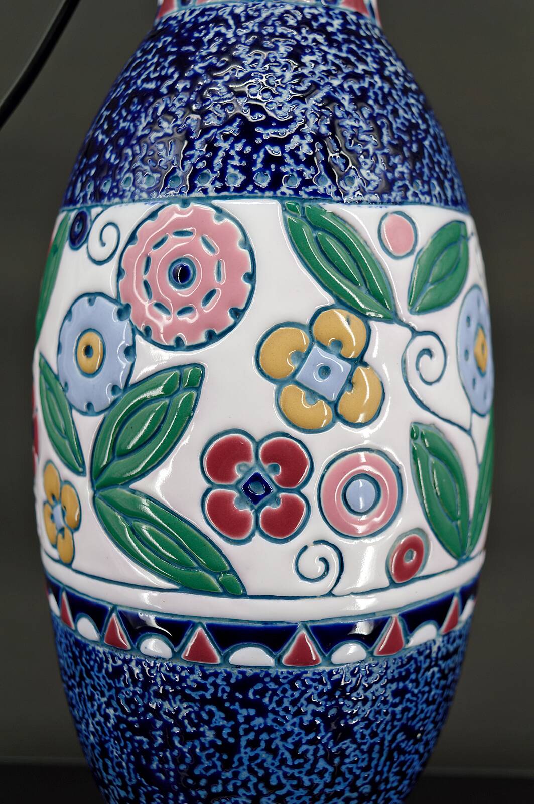 Swallow Lamp, Imperial Amphora, Czechoslovakia, Art Deco, Circa 1920