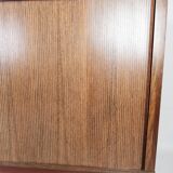 Low buffet with jealousies doors in rosewood from the 60s