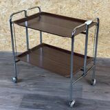 60s 70s serving trolley dinette side table space age brown design