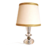 Chiseled crystal foot lamp