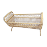 Rattan and bamboo child bed