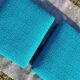 Norwegian living room set in blue fabric, vintage scandinavian 1960s
