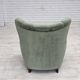 1960s, Danish highback relax chair, furniture velour, ash wood.