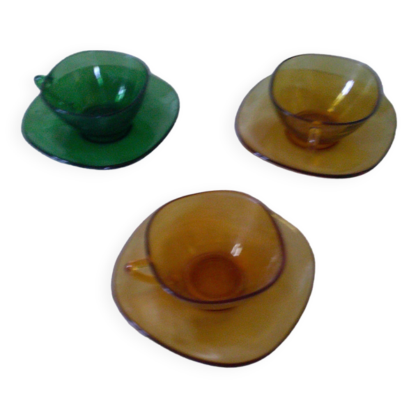 3 tasses à café vereco