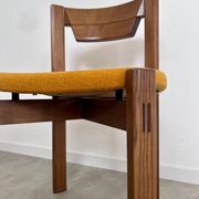 Set of 4 Scandinavian style chairs Girsberger 70s vintage solid wood
