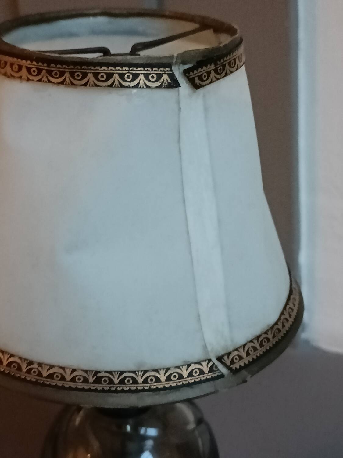 Petite lampe en cristal, art déco