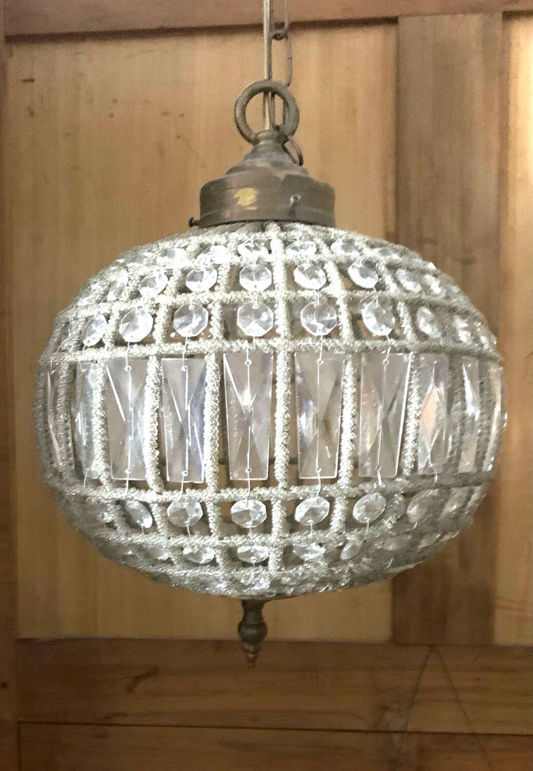 Antique crystal chandelier