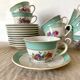 Tasses anciennes fleuries