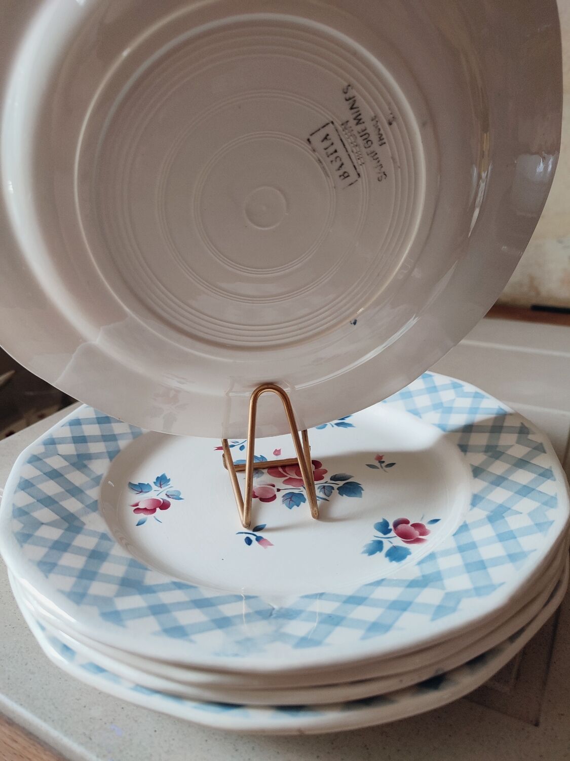 6 flat plates Bastia by Sarreguemines