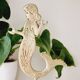 Golden brass mermaid