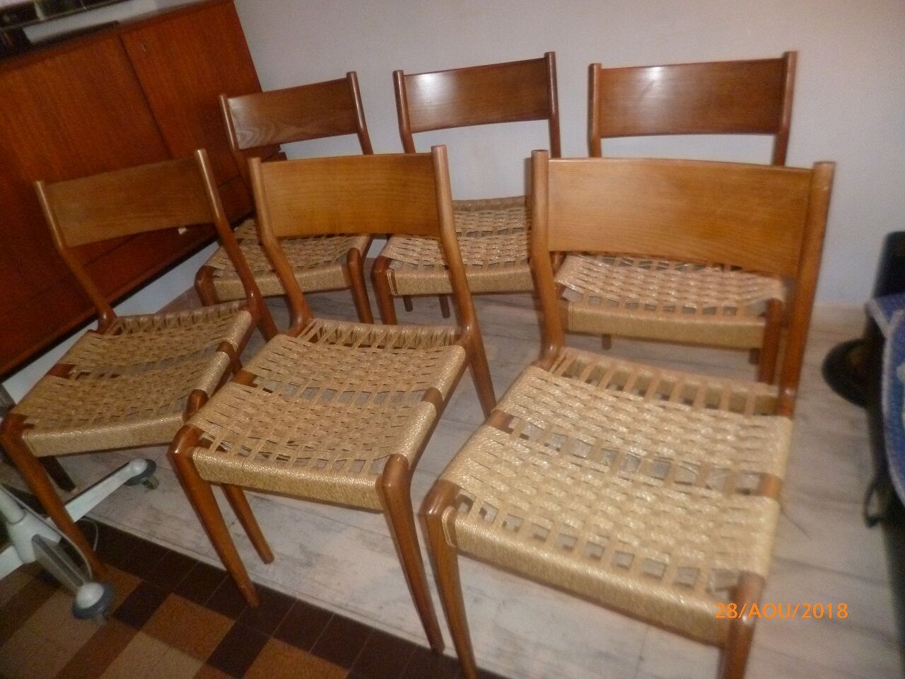 6 chairs Gessef Consorzio Sedie 1960